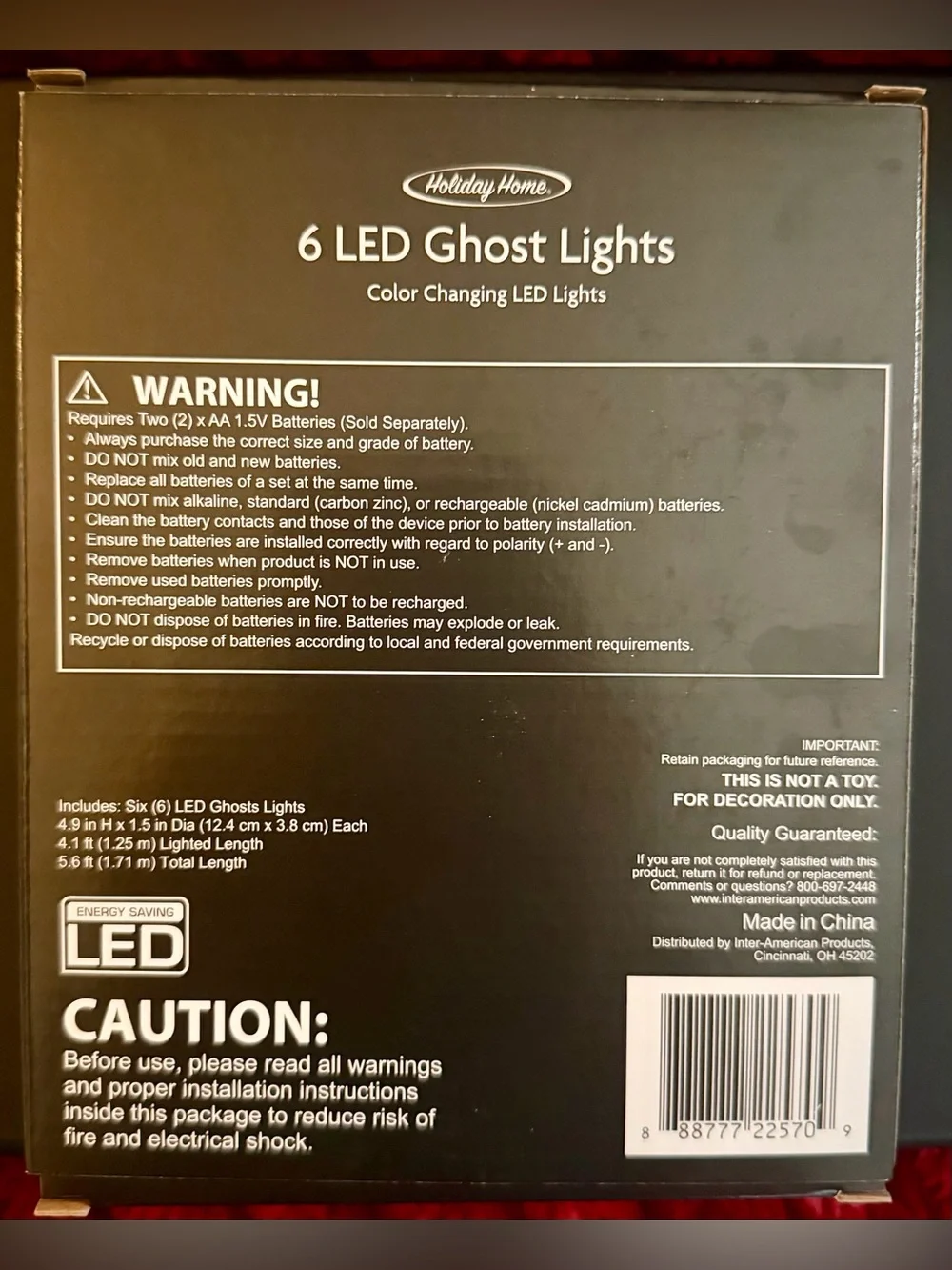 👻 Holiday Home Color-Changing LED Ghost String Lights - Multi Color